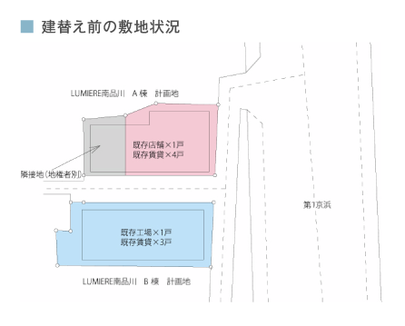 建替え前の敷地の状況